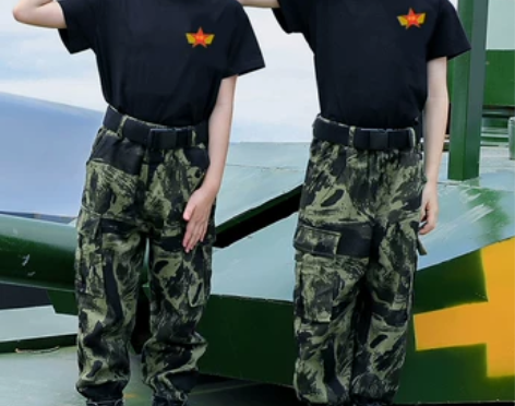 迷彩服套装儿童男童特种兵夏季军训夏令营学生...