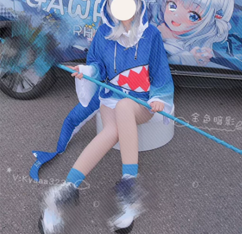 【已经预定】初兽猫家小鲨鱼古拉cos服+假...