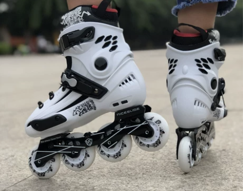 奈斯轮滑鞋成人溜冰鞋成年男女旱冰鞋单排闪光滑冰鞋直排轮平花鞋...