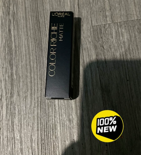 欧莱雅黑管666开挂红正红色口红复古丝绒哑...