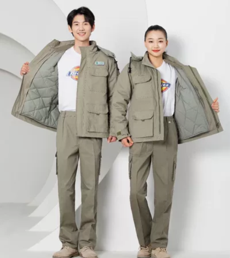 全新冬季国家电网高档棉服中长款棉袄棉衣工作...