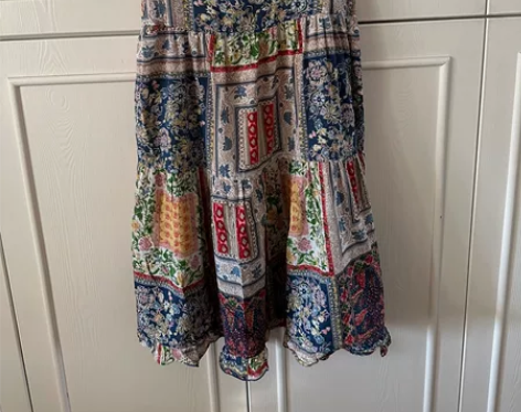 波西米亚风，连身裙，图案色彩极美 感兴趣的...