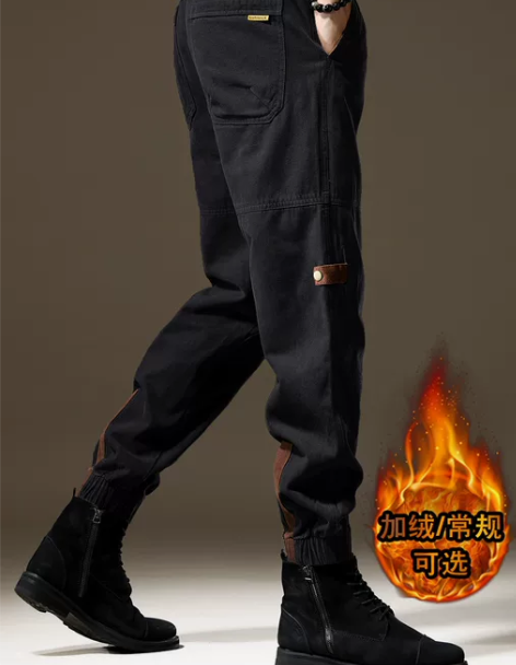 裤子工装 裤子工装裤美式户外耐磨撞色口袋裤...