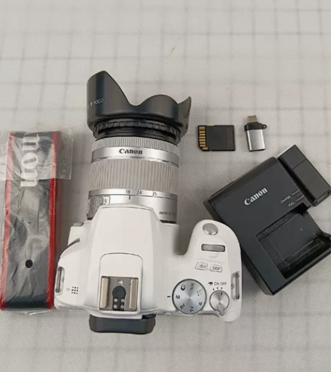 佳能单反相机200d 2代白色套机,配佳...