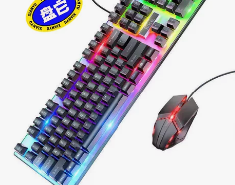 全新浩酷HOCO CP1键盘鼠标套装游戏电...