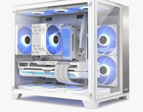 航嘉暴风雪S920主机箱电脑台式电竞白机箱...