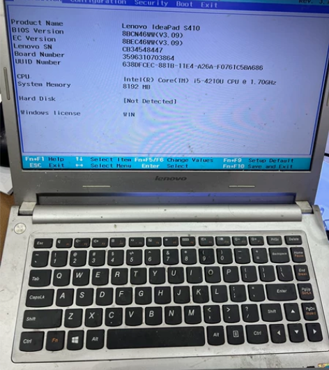 联想S410主板 ，原装拆机， 没有维修过...