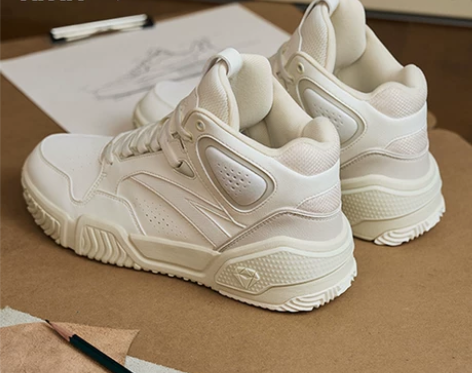 安踏鞋 烈焰男鞋高帮板鞋2022官方正品冬季