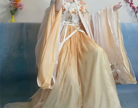 五五年原创汉服【吉祥】女诃子裙唐制大袖衫仙...