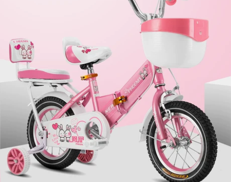 凤凰儿童自行车3-6-8-岁女孩脚踏车单车...