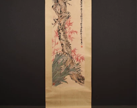 近代赵云壑 “松竹水仙图”,赵子云、赵起,...