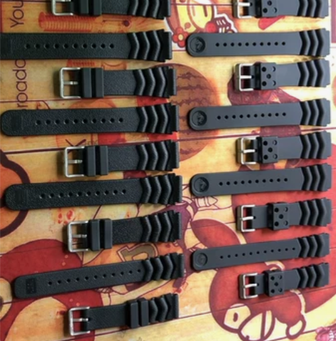 绿水鬼表带精工表带防水表带胶表带运动表带防...