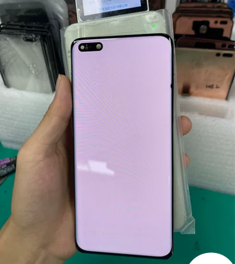 华为p40p屏幕优势出 瑕疵触摸正常功能正...