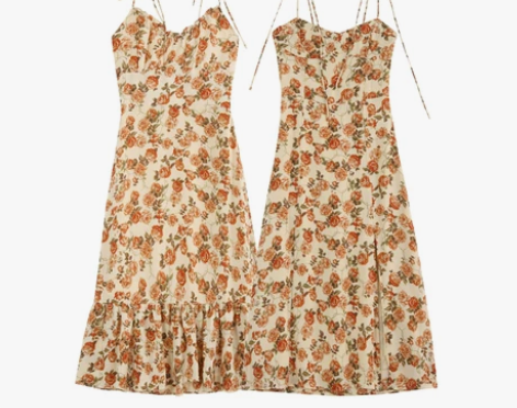 【新品9折】法式碎花连衣裙子女2021年夏...