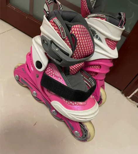 米高溜冰鞋儿童 初学者全套装滑冰鞋轮滑鞋可...