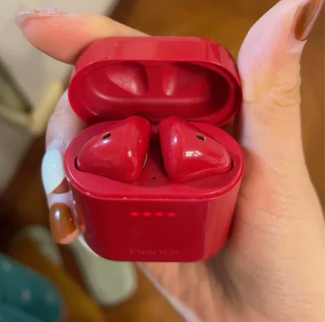 华为耳机flypods 红色款 现在蓝牙老...