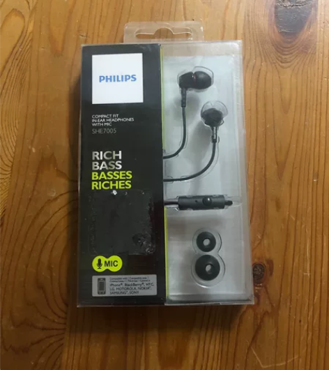飞利浦SHE7005耳机,全新未开封。 不...