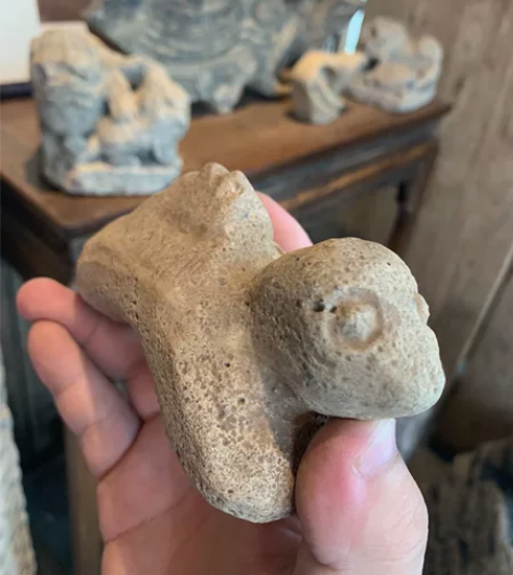 石器石兽 石鸟 有介意勿拍，老物件都有残，...