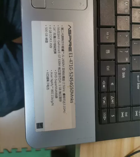 转闲置坏笔记本，ACER E1-471G-...