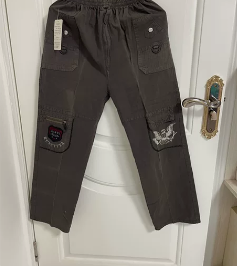 休闲裤裤春夏平口卫裤运动宽松直筒工装裤运动...