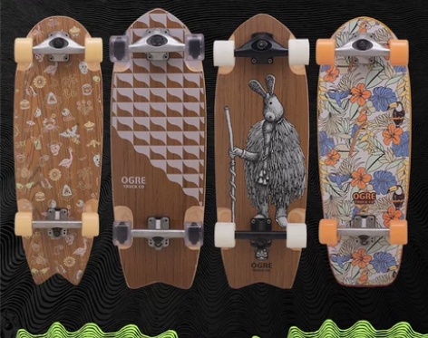 OGRE陆地冲浪板 进口陆冲板女生青少年刷...