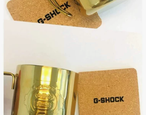 G-shock卡西欧金属咖啡杯,全新未拆,...