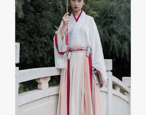 晋制交领齐腰一片式襦裙三件套6米摆 感兴趣...