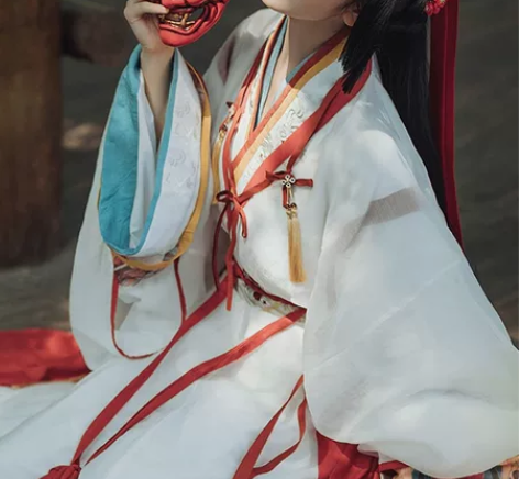 ?【汉风吟】妙上晋制襦裙xs码 上身三件套...