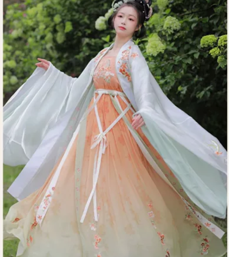原创汉服五五年祥意全新带吊牌诃子裙女正正正...