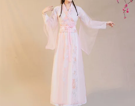 原创汉服女古装魏晋风学生改良中国风交领襦裙...