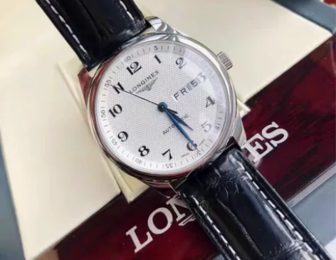 自己的浪琴正品名匠男士机械表手表男真皮男表...