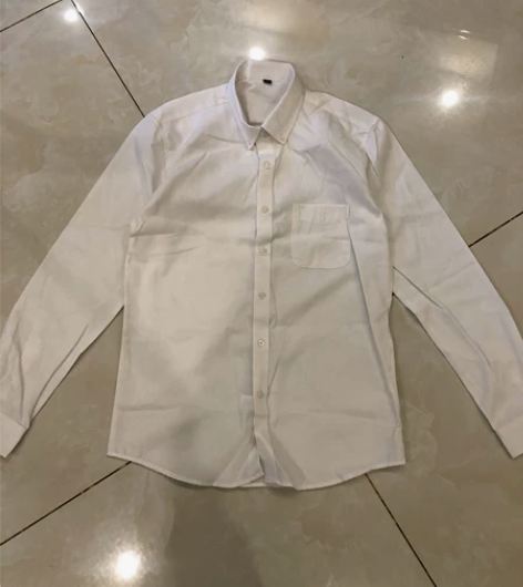全新 男士纯色百搭衬衫 白衬衣 尺码参考：...