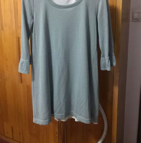 中袖蝴蝶结两件套短款荷叶边连衣裙 买手店购...