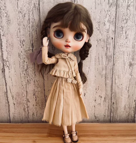 【出】白菜价Blythe小布复古茶染可爱风...