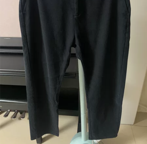 男士休闲裤 34码 很深的深蓝色 棉柔舒适...