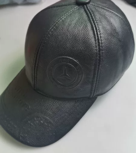头层牛皮棒球帽，均码号黑色的，38元包邮，...