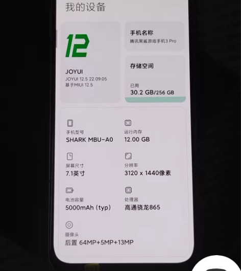 黑鲨游戏手机3Pro，12+256手机实拍...