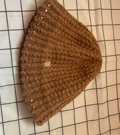 图123秋冬毛绒新款渔夫帽，内绳子可调节大...