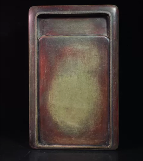 旧藏绿端石 婴嬉图 文房端砚，朱砚，石料大...