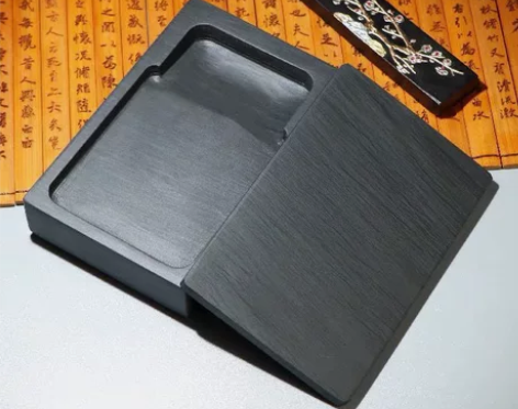 自然原石砚台歙砚带盖门子砚方砚龙尾砚老坑端...