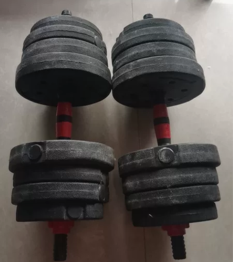 健身器材，足重环保哑铃男士家用健身器材练臂...
