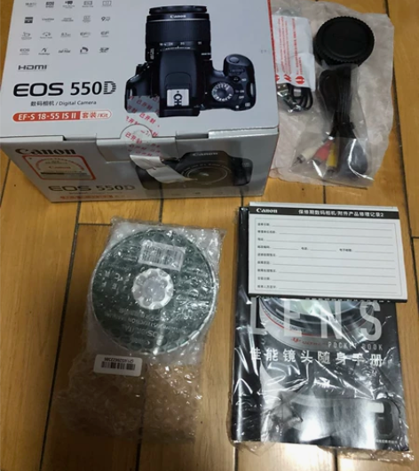 佳能相机550D包装盒 包装盒 说明书 合...