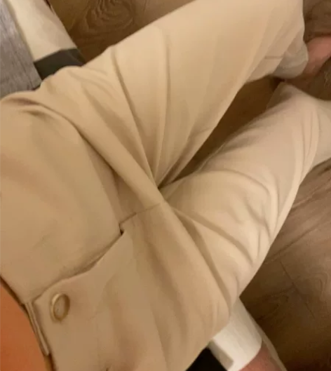 雪纺阔腿裤 穿上冰冰凉凉的很舒服！无污渍 ...