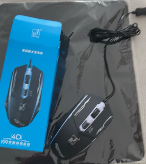 鼠标一个全新未使用 送黑色鼠标垫一个 支持...