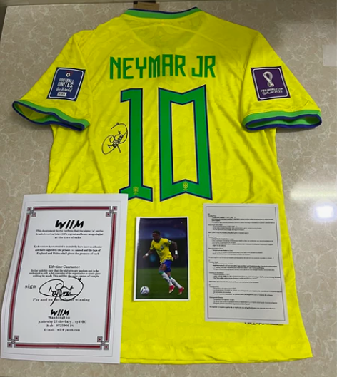 2022巴西主场球衣 球员版球衣 内马尔球...