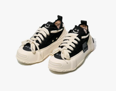 鞋子女秋冬棉花糖吴建豪隐藏款帆布鞋ins厚...