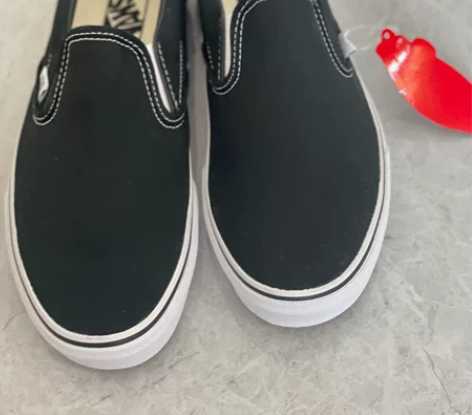 Vans 美式复古帆布一脚蹬 男鞋，41码...