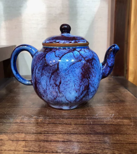钧瓷壶，国大师王现锋老师作品，全新玉石釉 ...