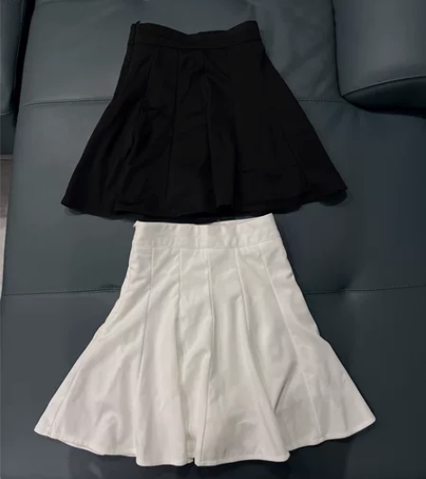高腰半身百褶裙短裙 s码，腰围62，裙长4...