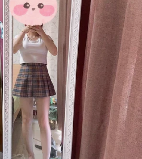 百褶裙女 格子款  二手物品，售出包邮不退换